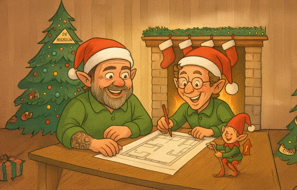 Kerstelfjes Ivo en Marcus